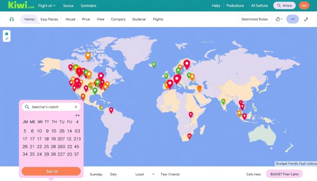 Kiwi.com flight search
